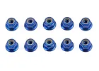 Associated Factory Team Blue M4 Locknuts (10)
