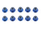 Associated Factory Team Blue M4 Locknuts (10)