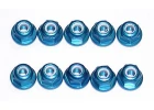 Associated Factory Team M3 Locknuts - Blue Aluminium (10)