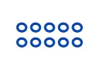 Associated Ballstud Washers 5.5 X 0.5mm Blue Aluminium (10)