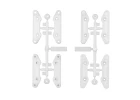 Team Associated 6X6 Arms Mounts +3mm - Natural