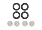 Team Associated RC10 Rally 4X4 Wheel + Tyre Set