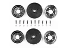 Team Associated Jay Halsey RC10 Front Wheels - Chrome