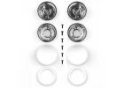 Team Associated Jay Halsey RC10 Rear Wheels - Chrome