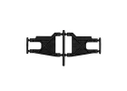 Team Associated RC10 Rear Suspension Arms Black