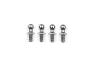 Team Associated RC10 Ballstuds 3.9mm Short Neck - Silver
