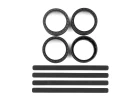 Team Associated DC10 FT Adj. Wheel Rim - Black (4)