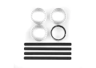 Team Associated DC10 FT Adj. Wheel Rim - Silver (4)