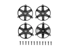 Team Associated DC10 FT Adj. Wheel Face Plate - Black (4)