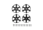 Team Associated DC10 FT Adj. Wheel Face Plate - Black (4)