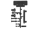 Team Associated RC10T Front Bulkhead/Bumper/Mounts Black