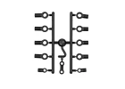 Team Associated RC10 Shock Rod End Set Black