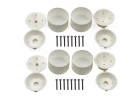 Team Associated RC10GT Front + Rear 3 Piece Wheel Set (Wide)
