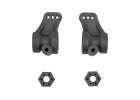 Team Associated RB10 Retro Rear Hubs/Wheel Hexes - Grey