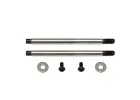 Associated 3X27.5 Shock Shaft V2 Chrome For AS91577/91578