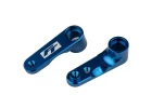 Team Associated Factory Team Steering Bellcranks - Blue Aluminium