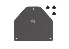 Team Associated RC10B7 FT Aluminium. Servo Weight Plate 6G