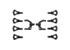 Team Associated RC10B7.1 Caster/Steering Block Set