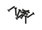 Axial M2.6x12mm Flat Head (Black) (10)