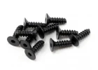 Axial M2.6x8mm Hex Socket Tapping Flat Head (Black) (10)