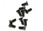 Axial M3x8mm Hex Socket Flat Head (Black) (10)