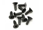 Axial M3x8mm Hex Socket Tapping Flat Head (Black) (10)