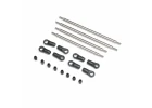 Rear Upper/Lower 4WS Links Set - Titanium: AXP8