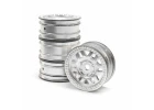 1.0 KMC Machete Wheels - Satin (4): SCX24