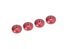 Corally Aluminium. Body Mount Cambered Nuts - 4 Pcs