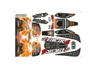 Corally Body Decal Sheet Syncro Precut Orange Colour