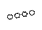 Corally Wheel Nut Serrated Aluminium Black 4 Pcs