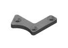 Corally Suspension Arm Stiffener B Lower Front Right Graphite 3mm 1Pc