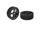Corally Off-Road 1:8 Buggy Tires Xprit Glued On Black Rims 1