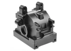 Corally Gearbox Case Set-Swiss Made 7075 T6 Black