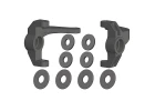 Corally Steering Block - L/R - Composite - 1 Set ** CLEARANCE **