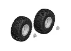 Corally Tire And Rim Set - Truck - Chrome Rims - 1 Pair