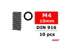 Corally Steel Set Screws M4 X 10mm Hex 10 Pcs