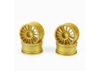Carisma M48S Multi Spoke Wheels Set (Gold)