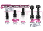 Hudy Bearing Presser Adapter For .21 Engine - Set
