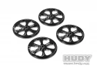 Hudy Alloy Set Up Wheels for 1:10 Rubber Tyres (4)