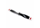 9.5 x 7.5 CW Left Propeller - Black with Red and White Tips: