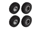 Element RC Enduro12 Wheels + Tyres - Chrome