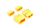 eTronix XT60 Connectors With Sleeves - 1 Pair (Male/Female)