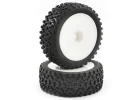 Fastrax 1:10 Mounted Cuboid Buggy Front Tyres Dished