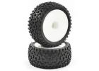Fastrax 1:10 Mounted Cuboid Buggy Rear Tyres Dished