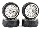 Fastrax Street Tread Tyres on Star Spoke Chrome Wheels (4)