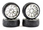 Fastrax Street Tread Tyres on Star Spoke Chrome Wheels (4)