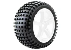 Fastrax 1:8 Truggy Rock Mounted On 5-Spoke White 0 Offset (2)