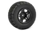 Fastrax 1:10 SC Eagle Treaded Road Tyres Mounted on 12mm Hex Slash 2WD Front Wheels (2)
