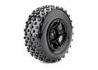 Fastrax 1:10 SC Rock Block Tyres Mounted on 12mm Hex Slash 2WD Front Wheels (2)